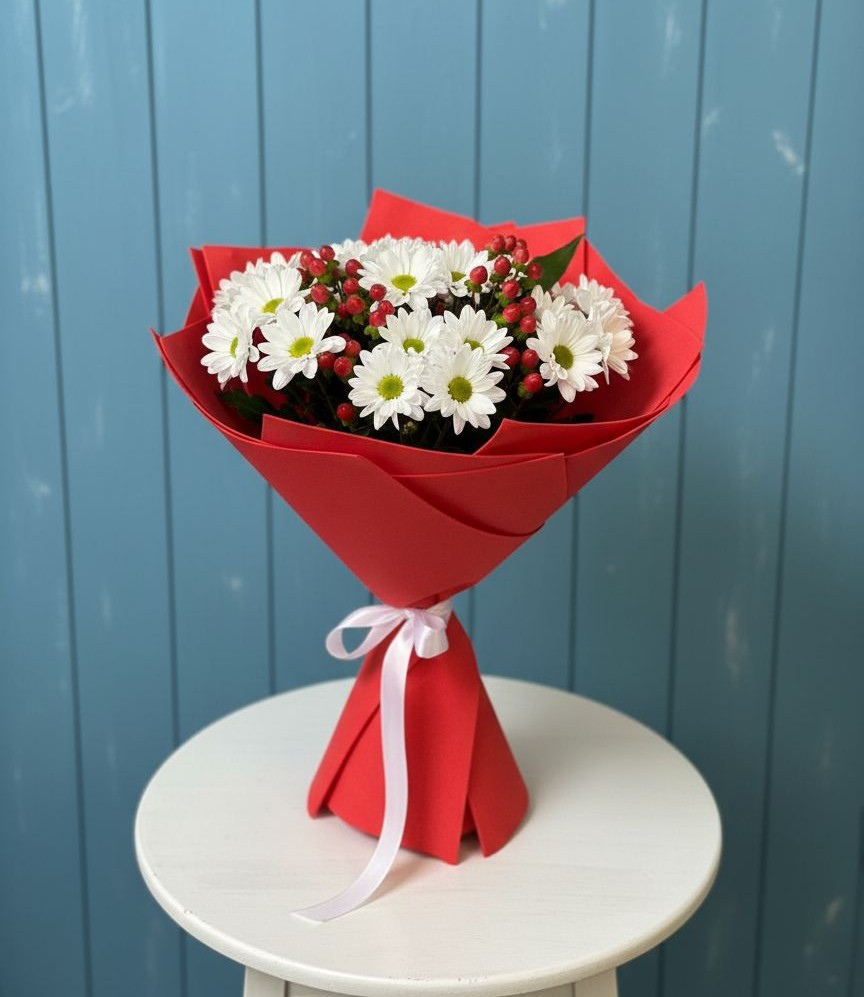 Букет цветов из: Хризантемы в Новотроицке