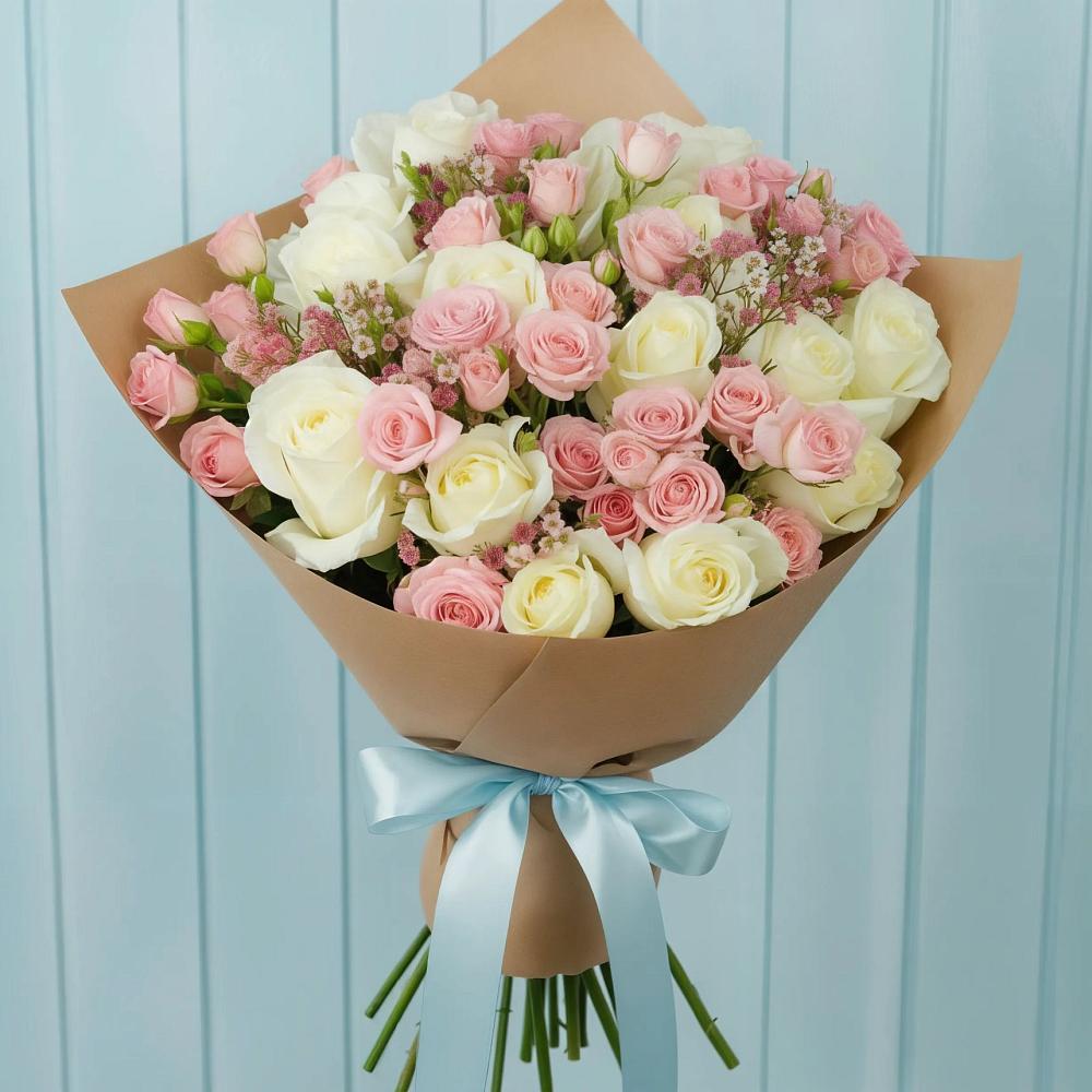 Букет цветов из: Розы в Новотроицке