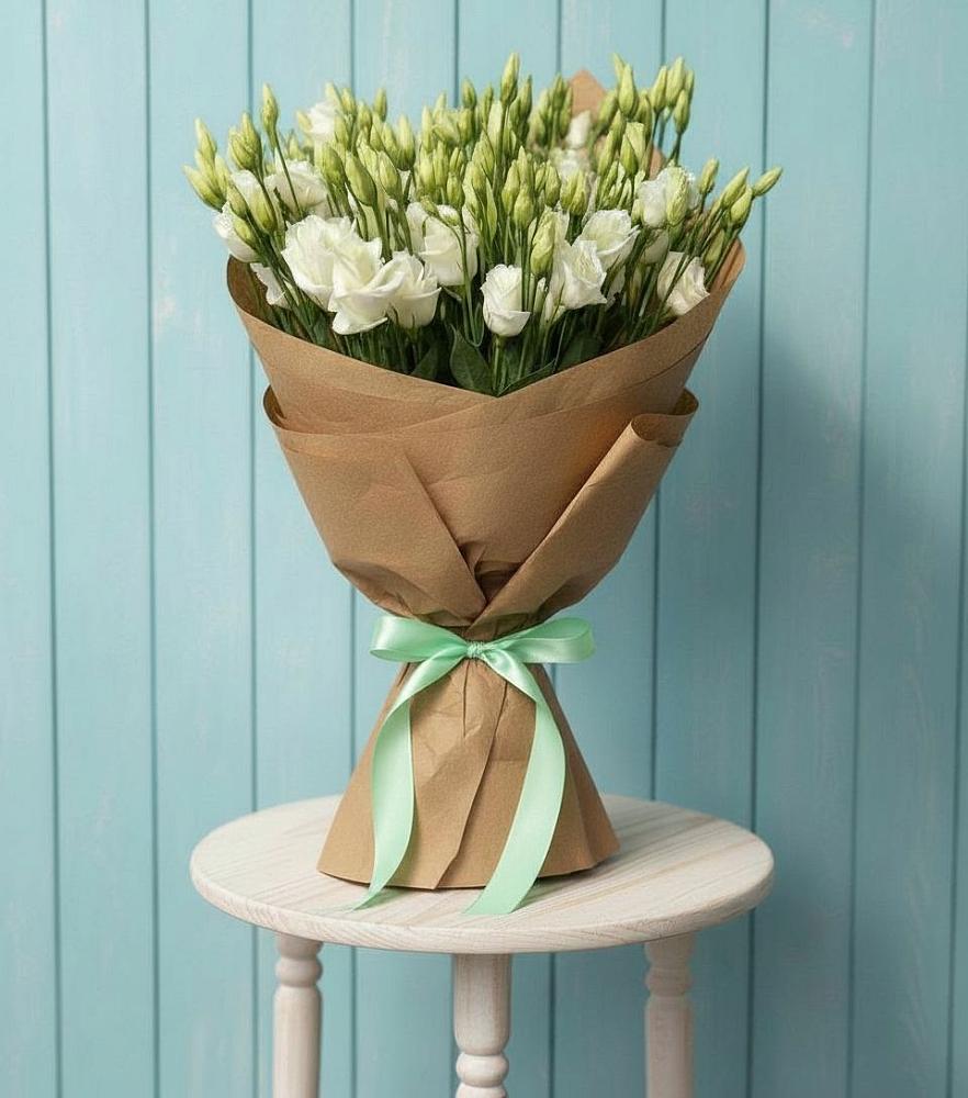 Букет цветов из: Лизиантусы в Новотроицке