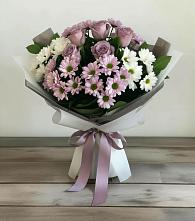 Букет цветов из:  Хризантемы и Розы #REPLACE_PRED# Новотроицке