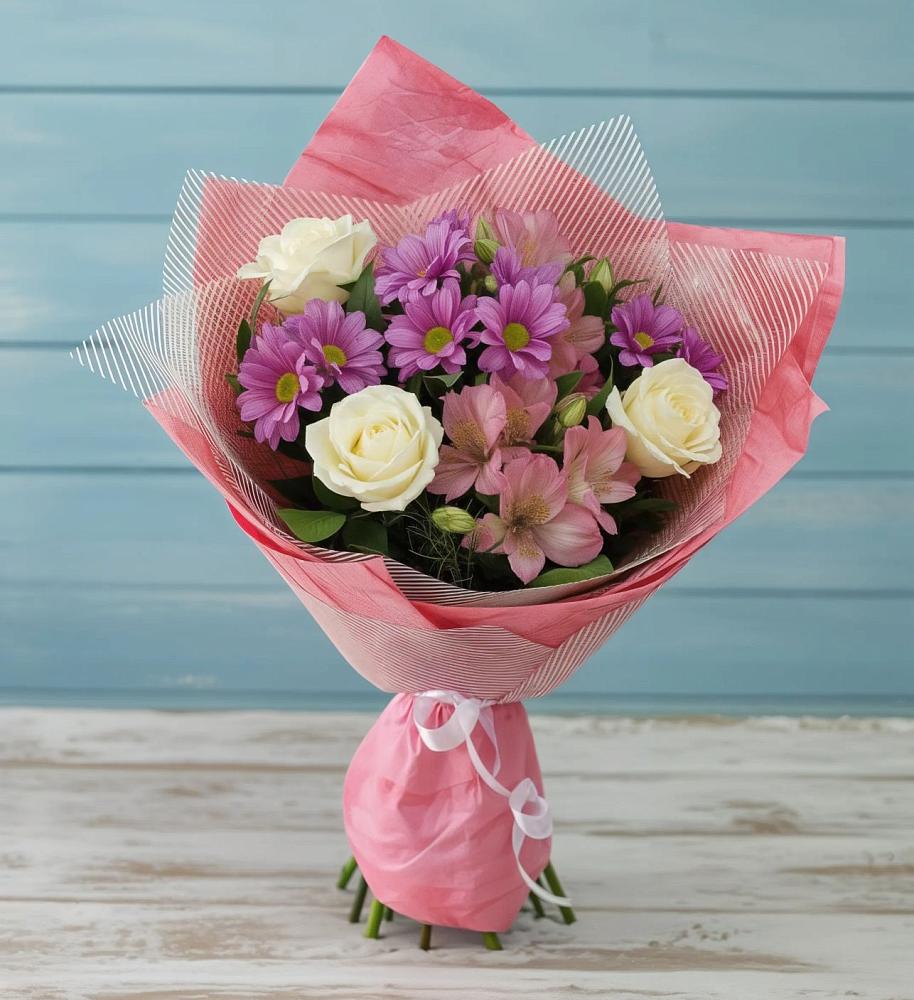 Букет цветов из: Герберы в Новотроицке