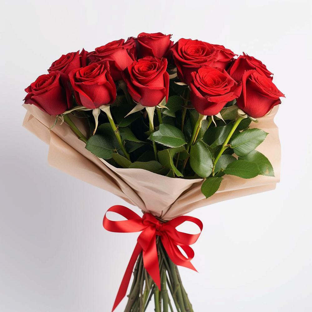 Букет 11 Красных роз Эдлесс Лав в Новотроицке