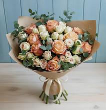 Букет цветов из:  Альстромерии и Розы #REPLACE_PRED# Новотроицке